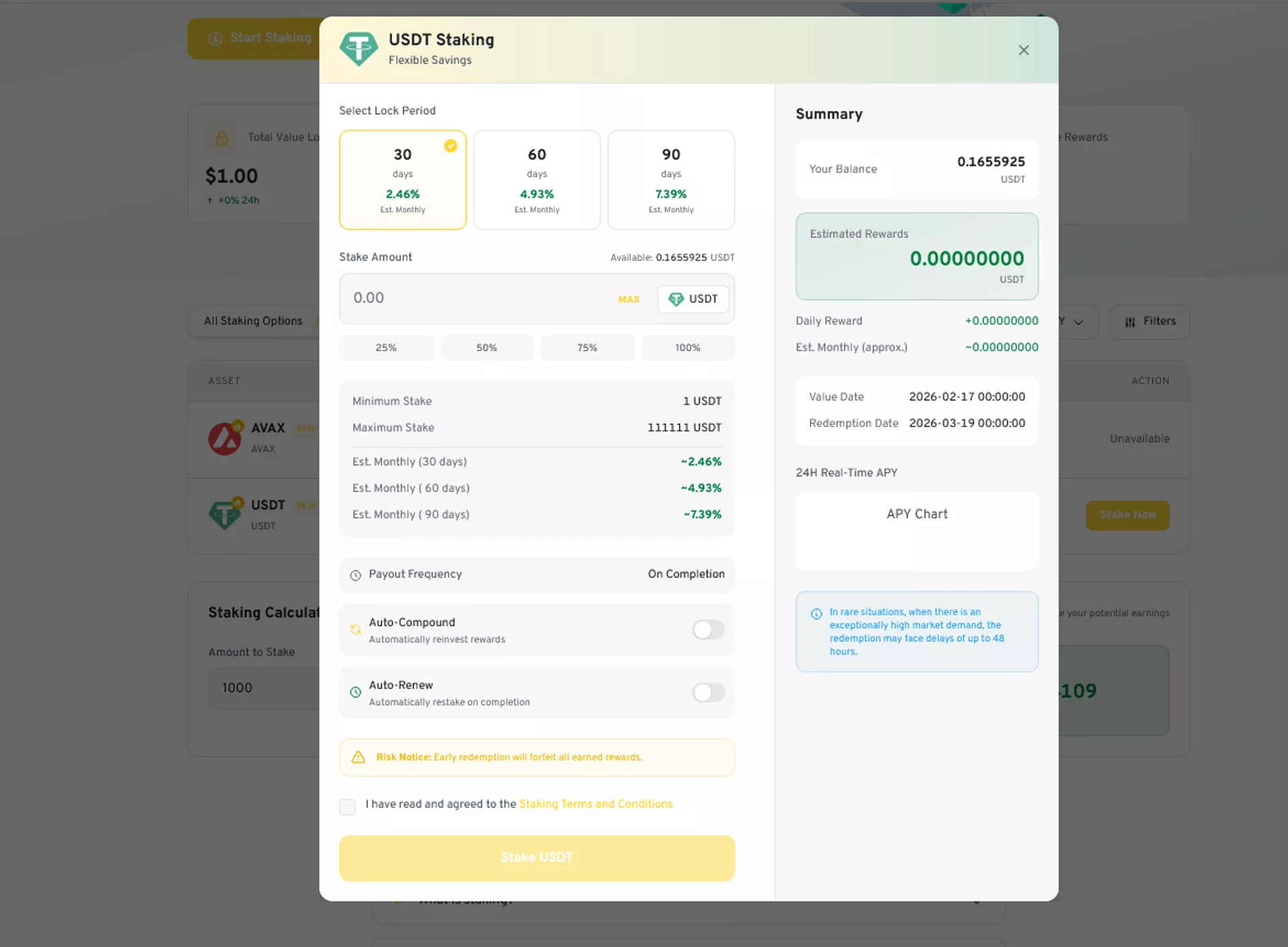 CEX Crypto Exchange Script — Staking