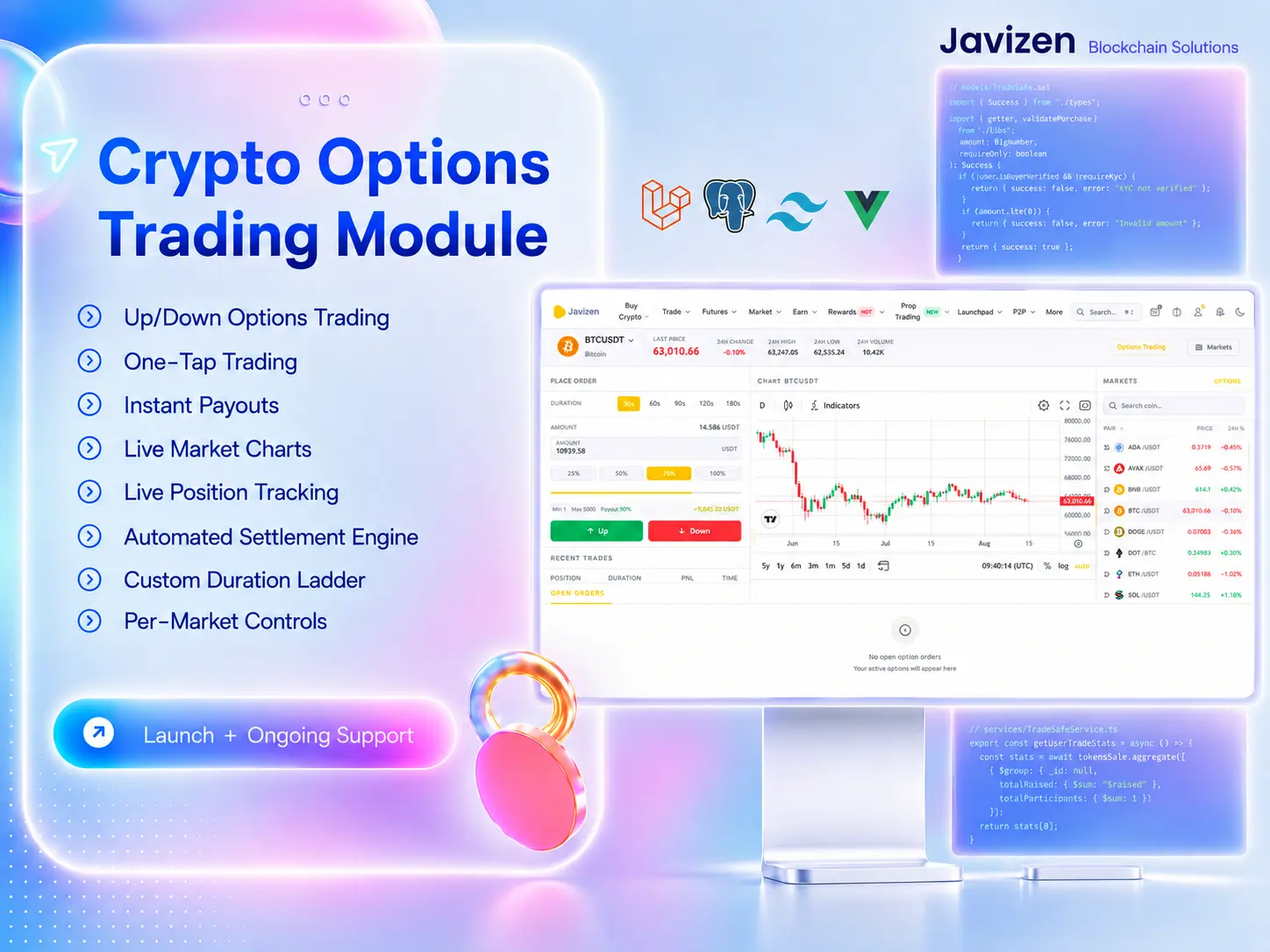 Crypto Options Trading Module preview