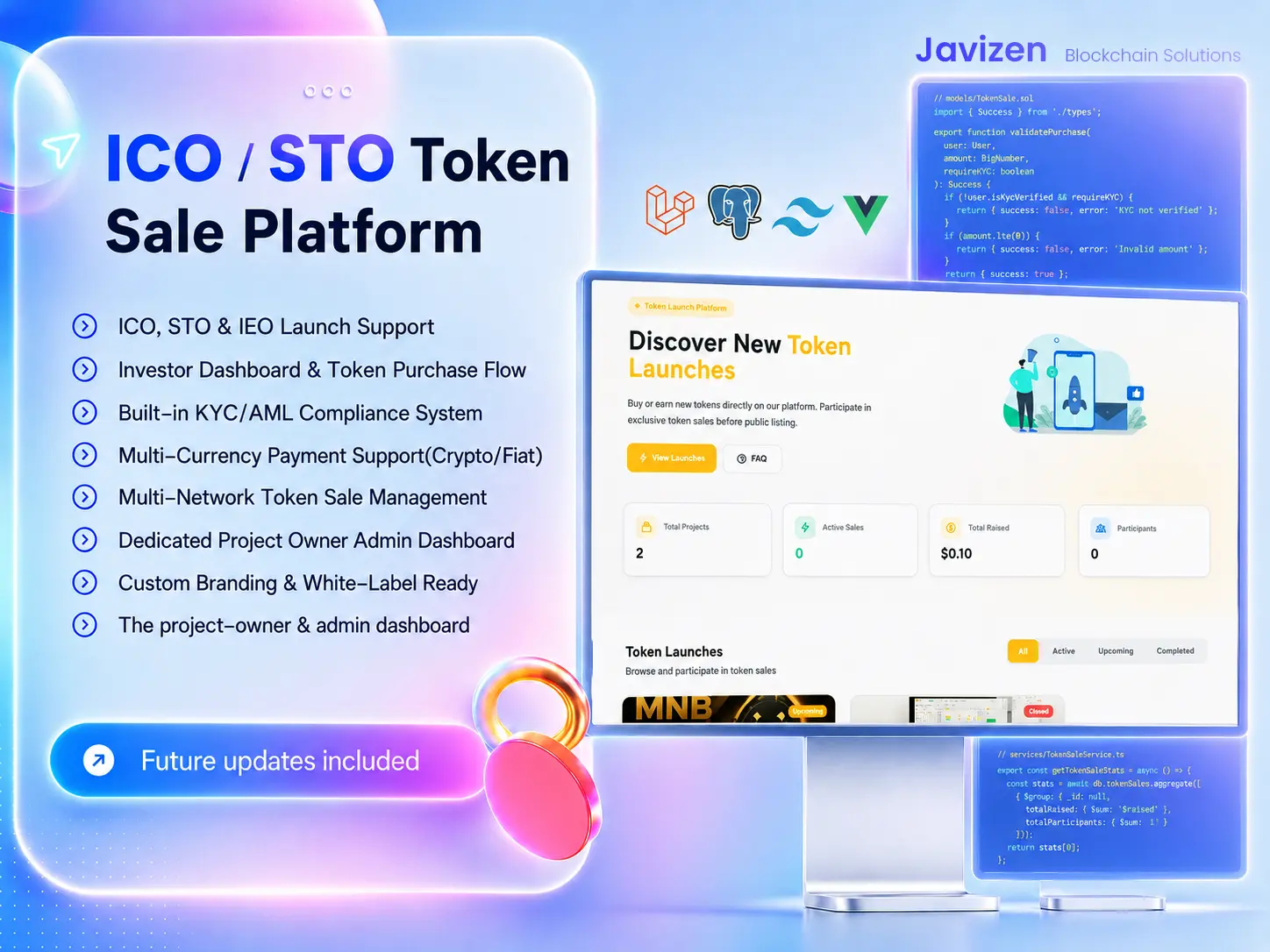 ICO / STO Token Sale Platform preview