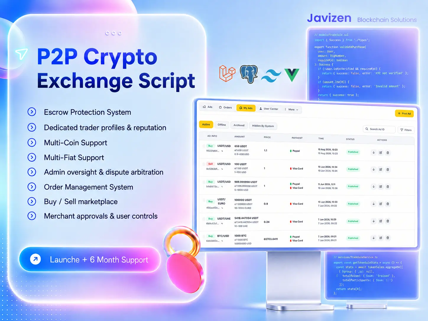P2P Crypto Exchange Script preview