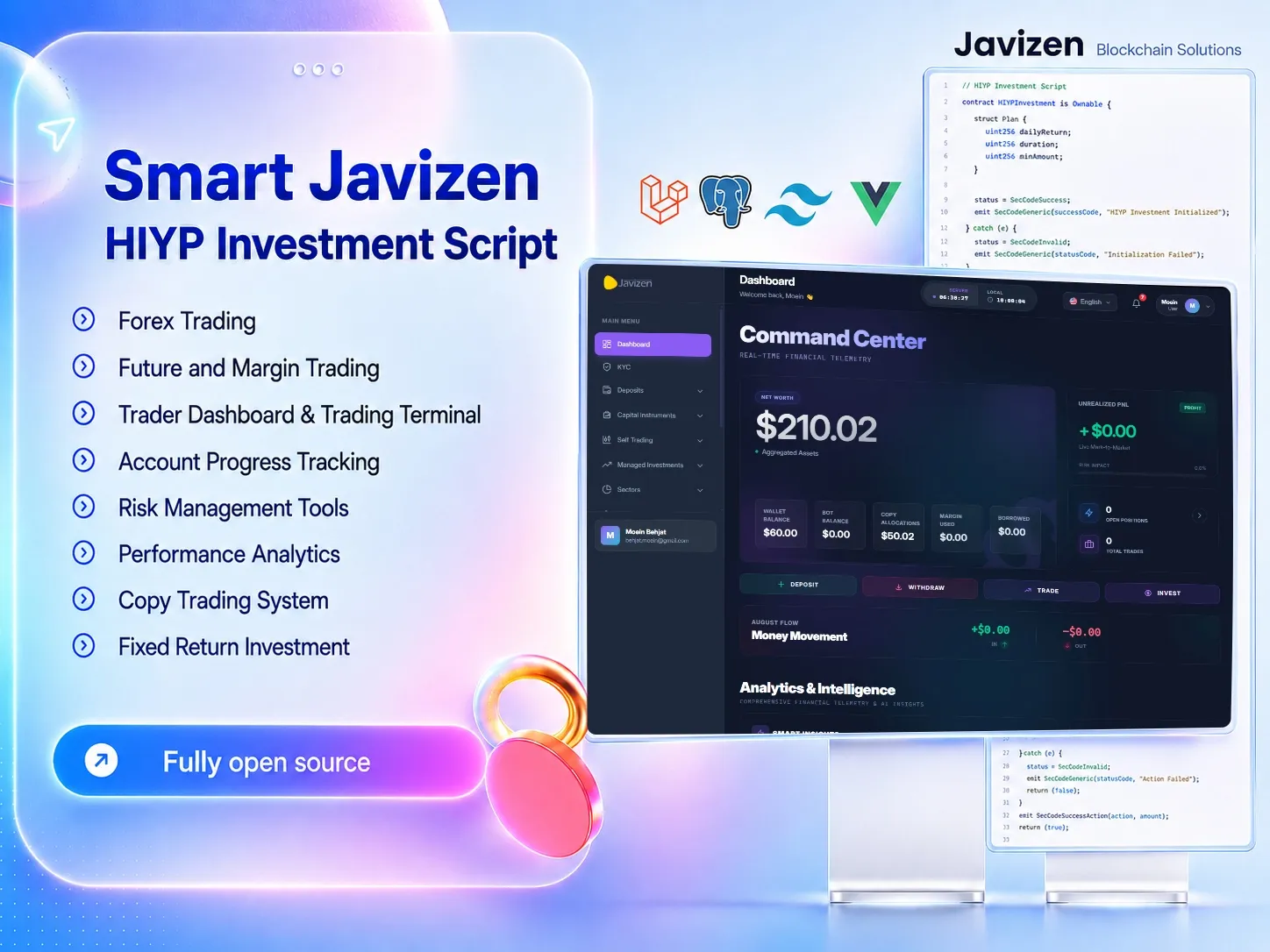 Smart Javizen – Professional HYIP Investment Script preview