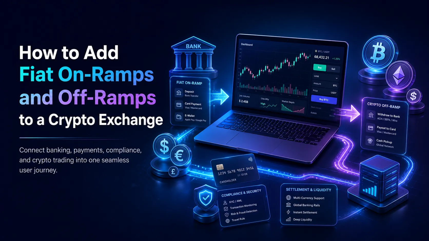 How to Add Fiat On-Ramps and Off-Ramps to a Crypto Exchange