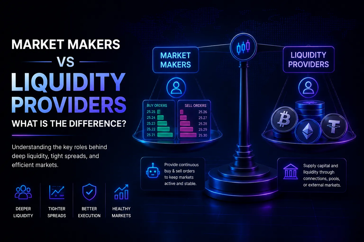 Market Makers vs Liquidity Providers: What Is the Difference?